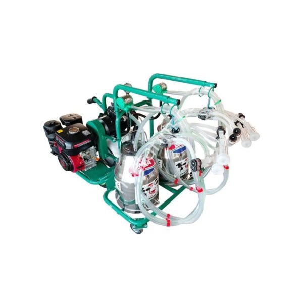 Enka SM 600 KK çift güğüm dört sağım krom güğümlü benzin motorlu kuru süt sağım makinesi, koyun için