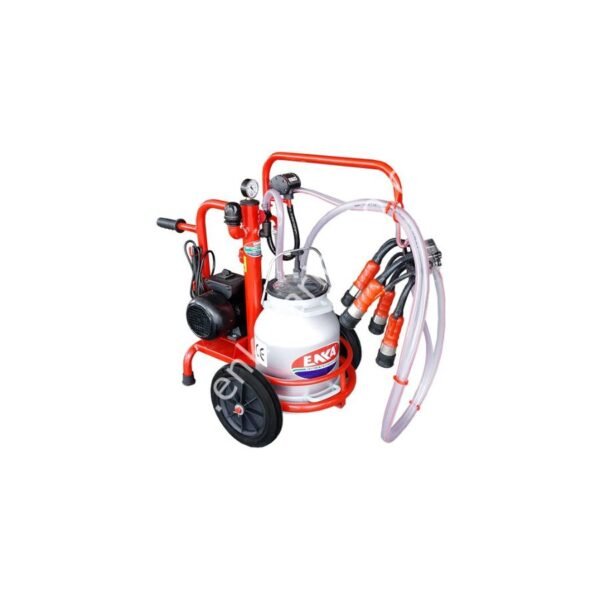 Enka SM 700 Kompakt Mini tek güğüm tek sağım alüminyum güğümlü kuru süt sağım makinesi, inek için, kompakt