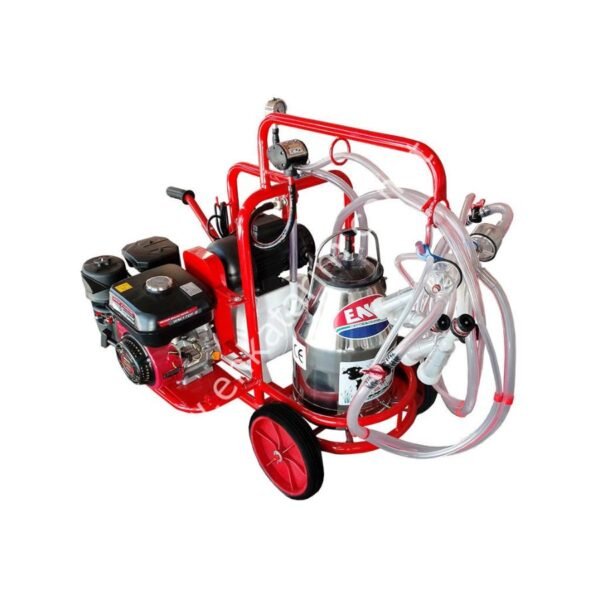 Enka SM 750 KK tek güğüm çift sağım krom güğümlü benzin motorlu kuru süt sağım makinesi, koyun için