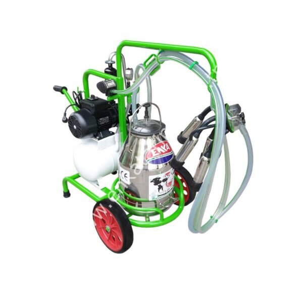 Enka SM 750 tek güğüm tek sağım krom güğümlü damlama yağlı süt sağım makinesi, inek için